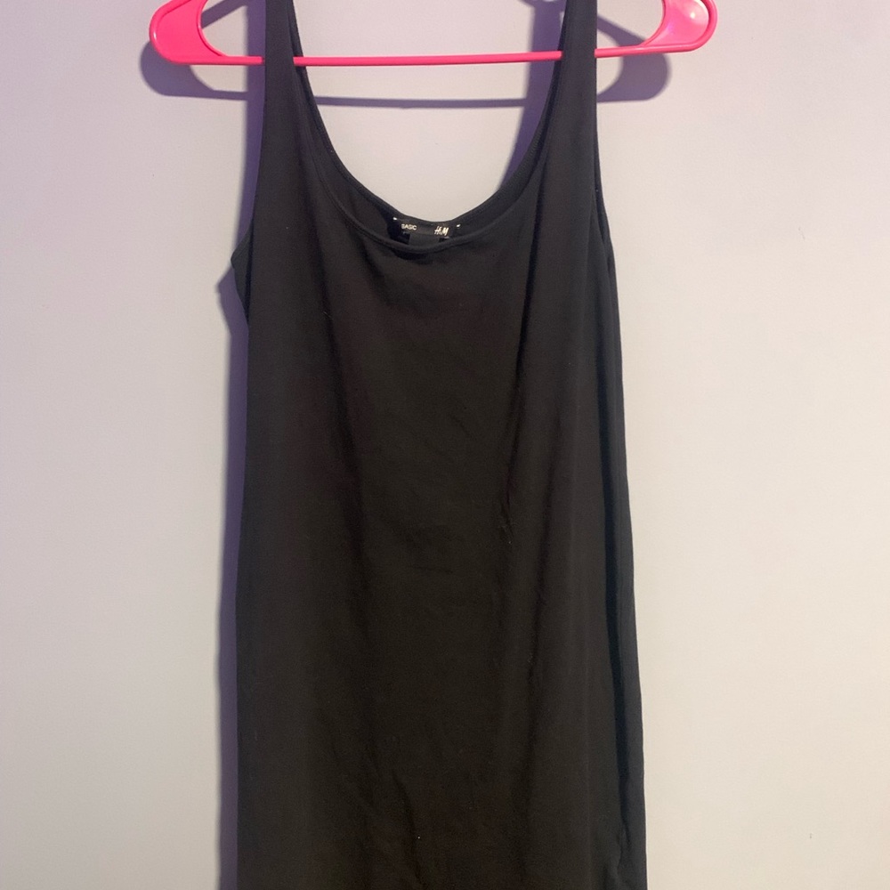 H&M Black Mid-length Fitted Dress